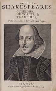 William Shakespeare's first folio - graphic for Peter Holland lecture